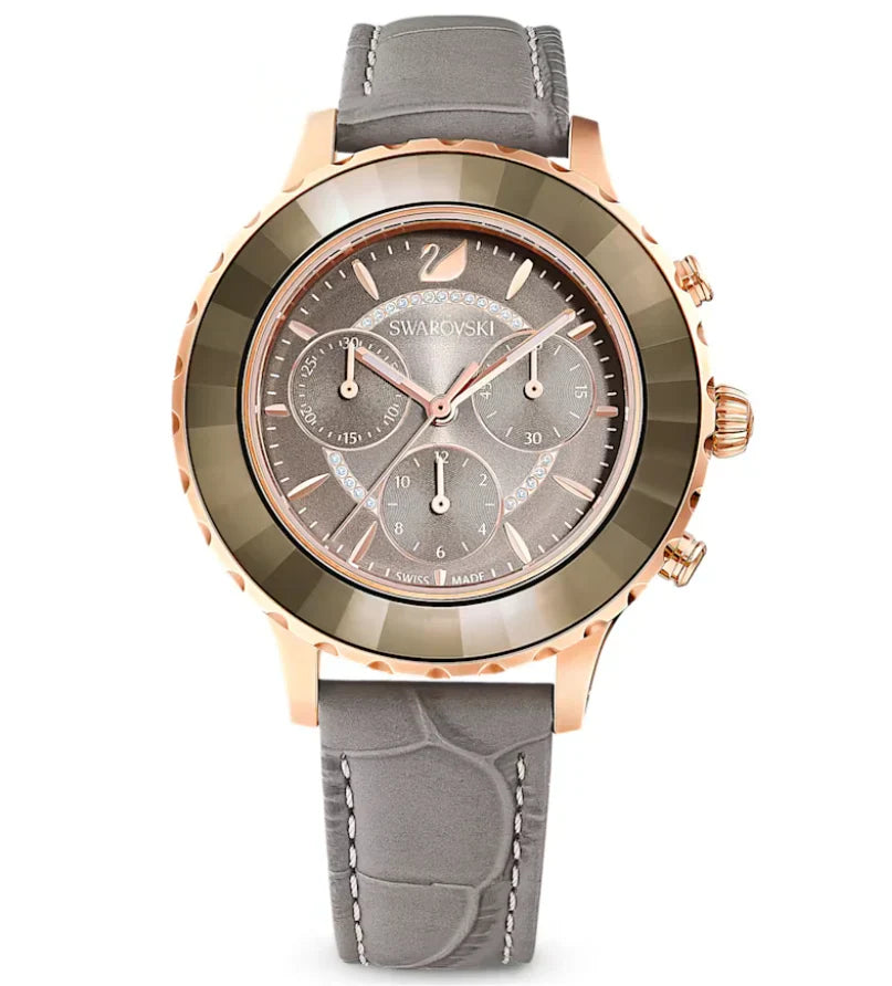 Swarovski Stella Flower Motif Starry Dial Rose Gold Tone Women's Watch 5452495