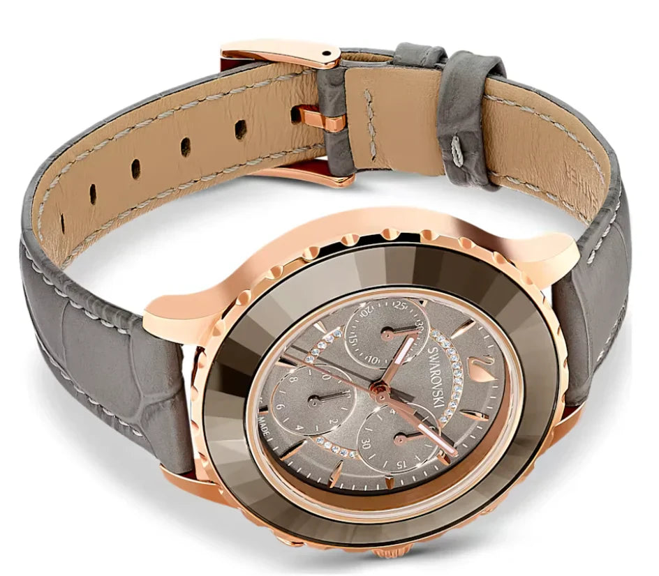 Swarovski Stella Flower Motif Starry Dial Rose Gold Tone Women's Watch 5452495