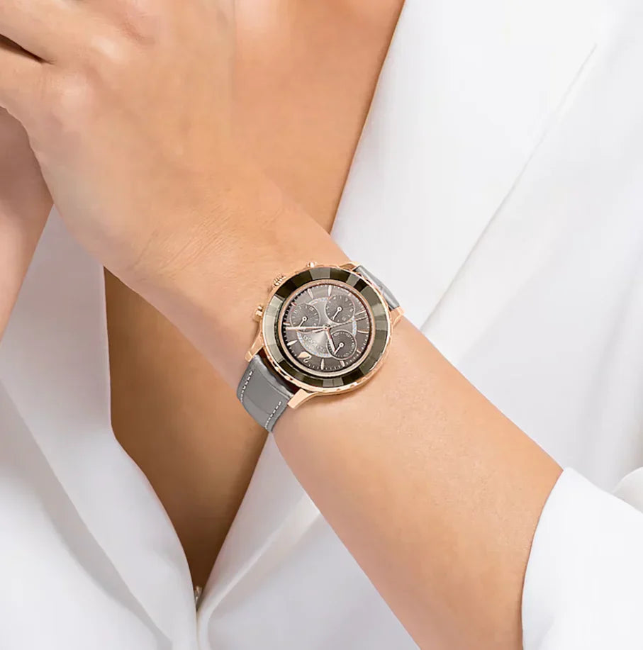 Swarovski Stella Flower Motif Starry Dial Rose Gold Tone Women's Watch 5452495