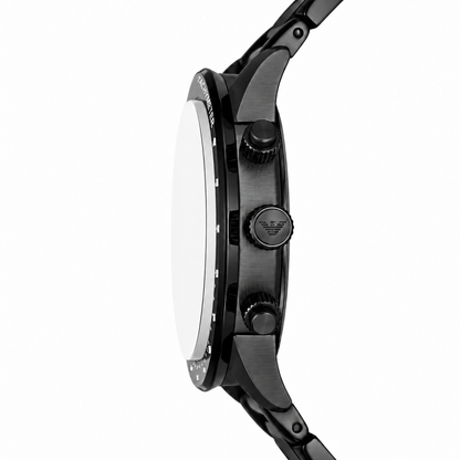 Emporio Armani Chronograph Green Dial Black Men's Watch AR11472