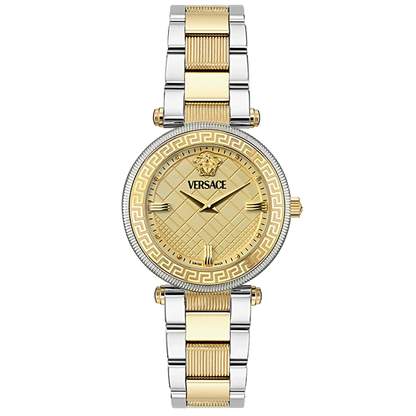 Versace Reve Gold Dial Two-Tone Steel Strap Swiss Movt Women's Watch - VE8B00324