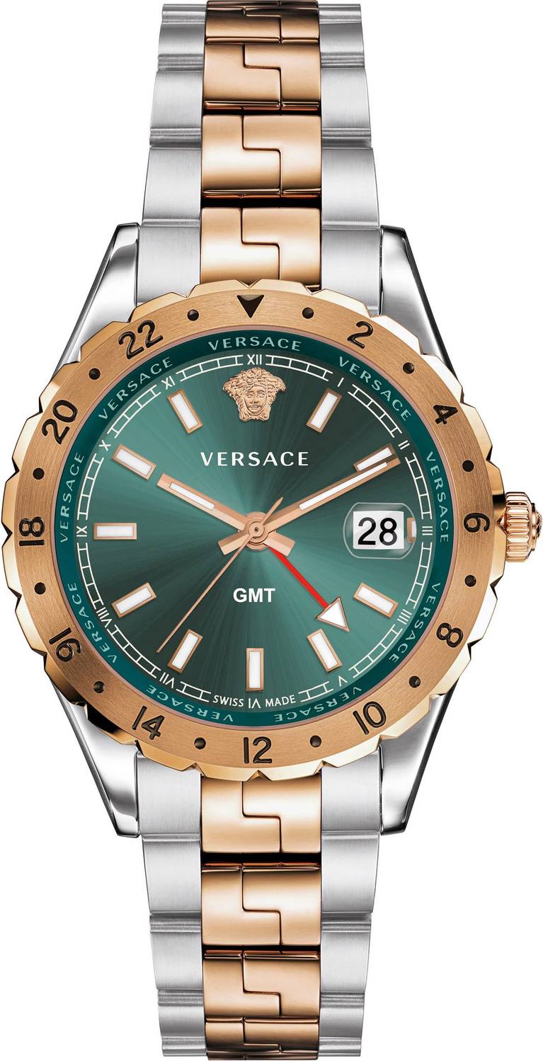Versace Hellenyium Two-Tone Green Dial Men's Watch V11050015
