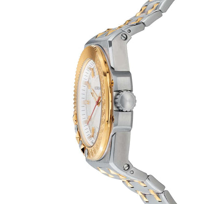 Versace Chain Reaction Quartz Silver Dial Men's Watch - VEDY00519