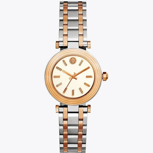 Tory Burch Classic T Watch Two Tone Women's Watch TBW9011