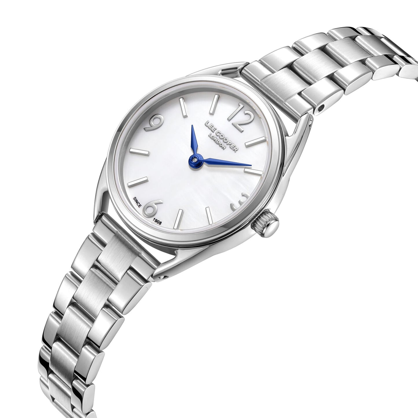 Lee Cooper Nayla White MOP Dial Silver Watch - LC08265.320