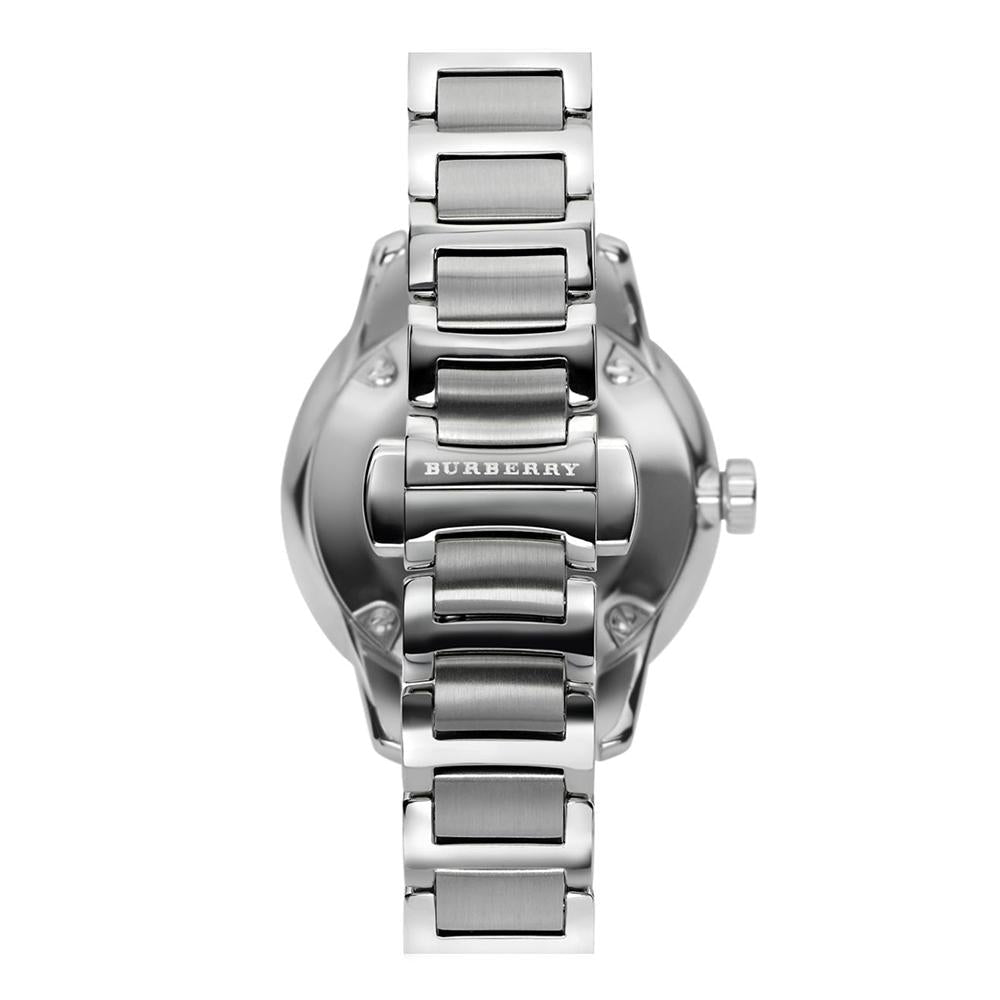 Burberry Pink Dial Silver Women's Watch BU10111