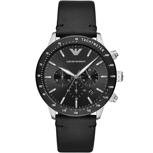 Emporio Armani Mario Chronograph Quartz Black Dial Watch AR11243