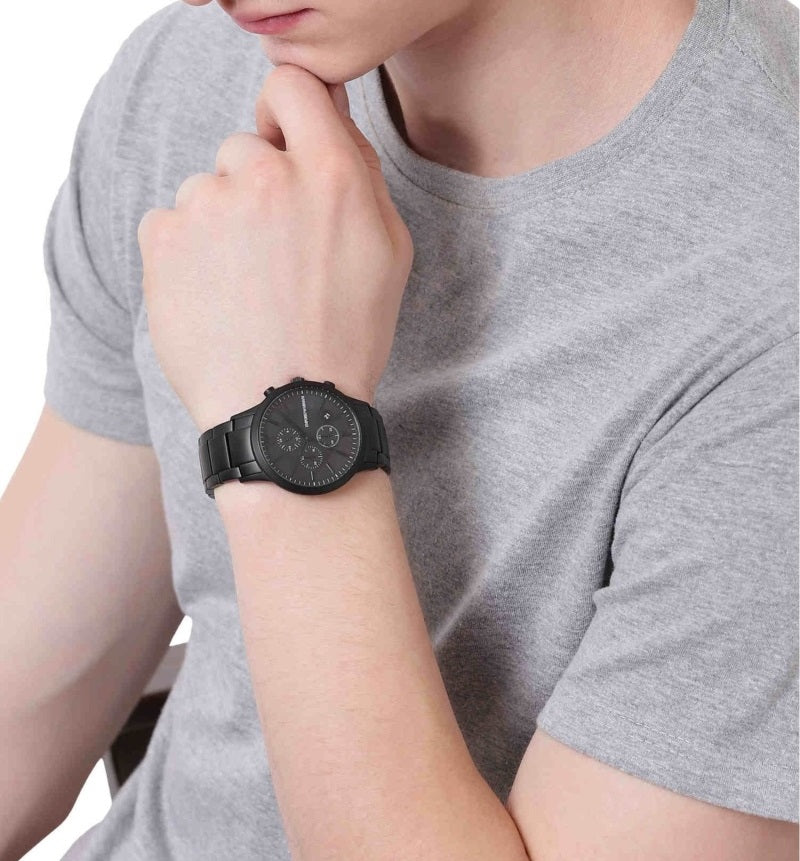 Emporio Armani Chronograph Quartz Black Dial Men's Watch AR11275