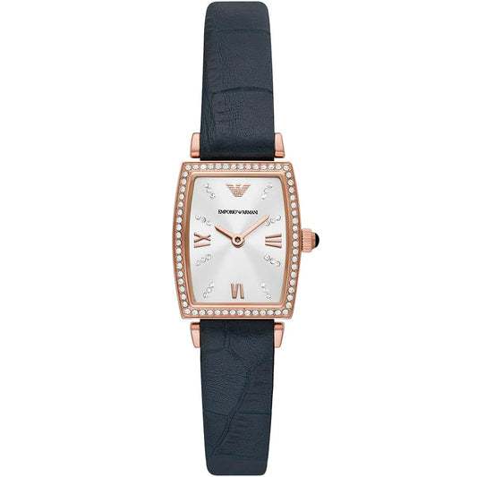 Emporio Armani Gianni T-Bar Navy Strap Women's Watch - AR11469