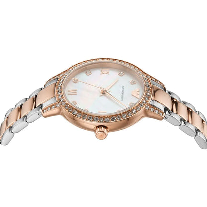 Emporio Armani Cleo White MOP Dial Two-tone Women's Watch - AR11499