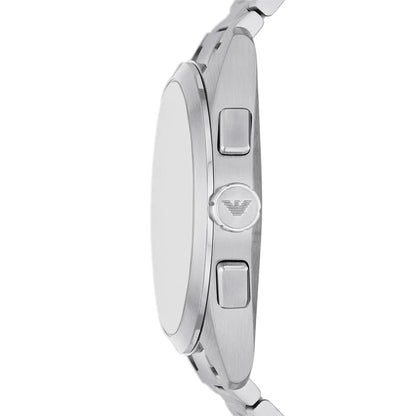 Emporio Armani Claudio Chronograph Blue Dial Silver Men's Watch - AR11541
