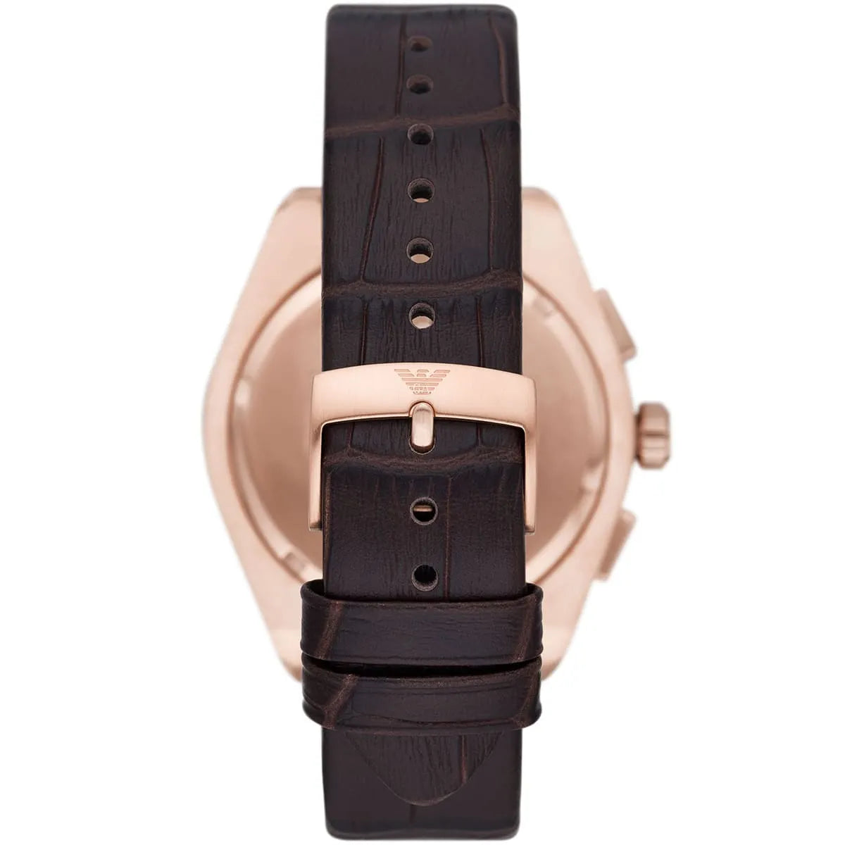 Emporio Armani Federico Chronograph Brown Genuine Leather Men's Watch - AR11563