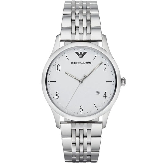 Emporio Armani Beta Large with Date Window Silver Men's Watch - AR1867