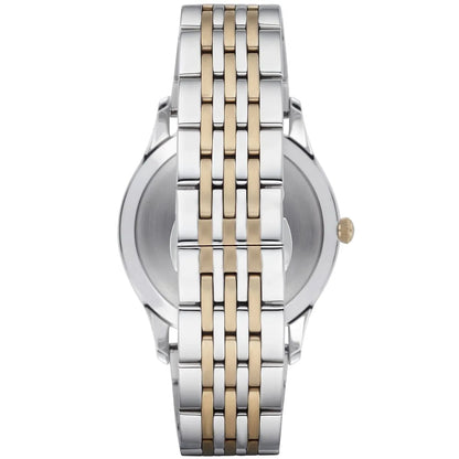 Emporio Armani Beta Large Sunray Blue Dial Two-tone Men's Watch - AR1868