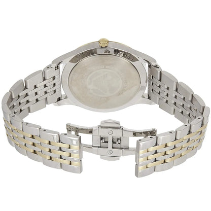 Emporio Armani Beta Large Sunray Blue Dial Two-tone Men's Watch - AR1868