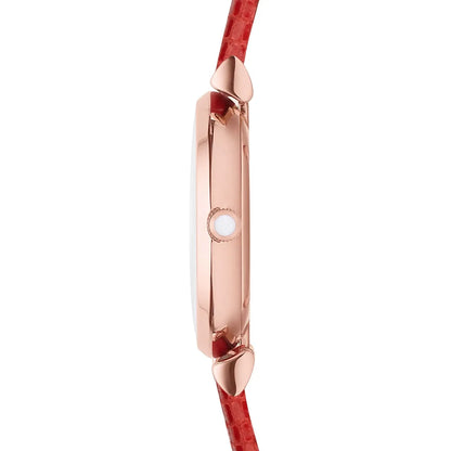 Emporio Armani Gianni T-Bar Rose Gold Women's Watch - AR1876
