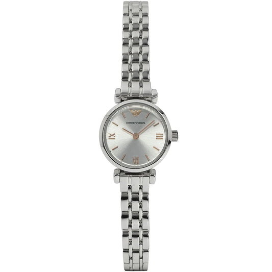 Emporio Armani Gianni T-Bar Mini Silver Women's Watch - AR1935