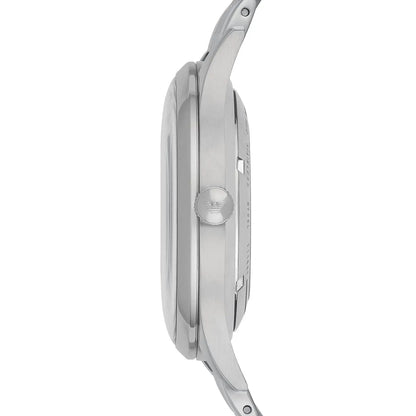 Emporio Armani Meccanico Skeleton Silver Dial Silver Steel Men's Watch AR1945