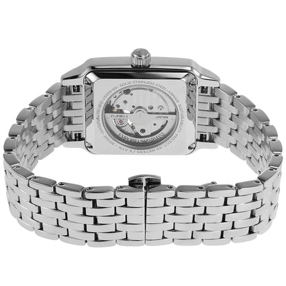 Emporio Armani Diego Automatic Rectangle Silver Men's Watch - AR60057