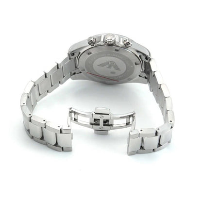Emporio Armani Sigma Chronograph Black Dial Silver Men's Watch - AR6098