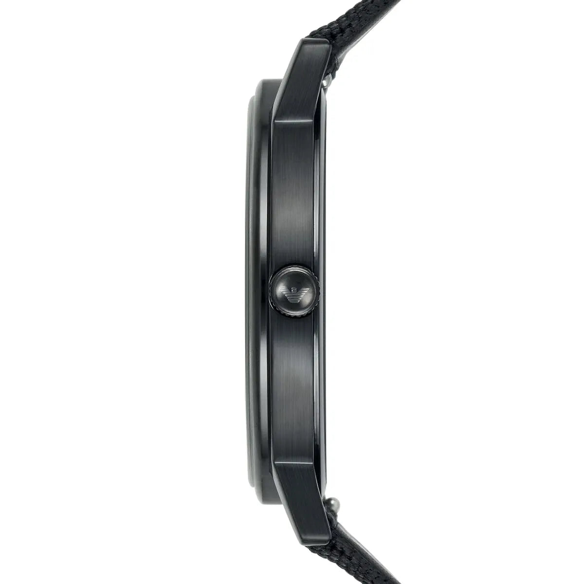 Emporio Armani Kappa Black and White Striped Nylon Strap Men's Watch - AR80004