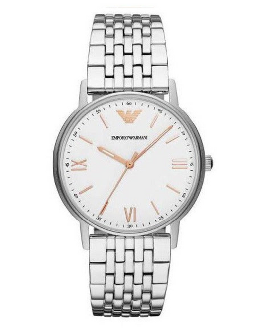 Emporio Armani Stainless White Dial Watch AR80014