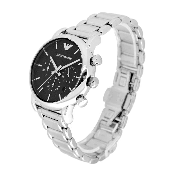 EMPORIO ARMANI Chronograph Black Dial Men's Watch AR1853