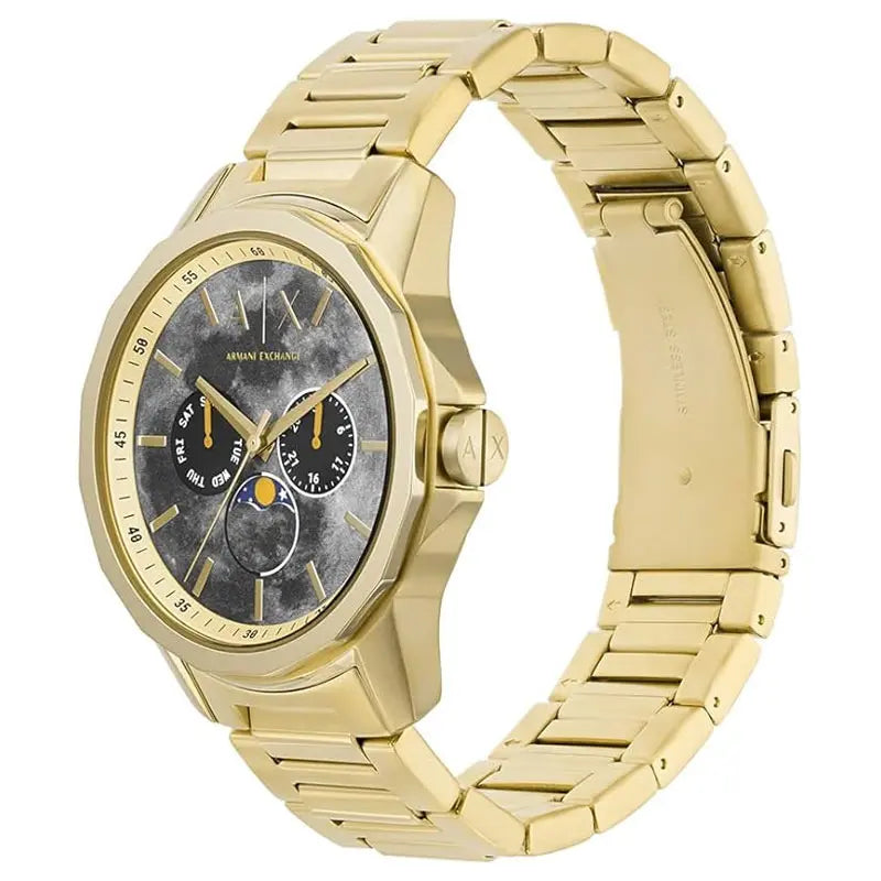 Armani Exchange Moonphase Gold Men's Watch - AX1737