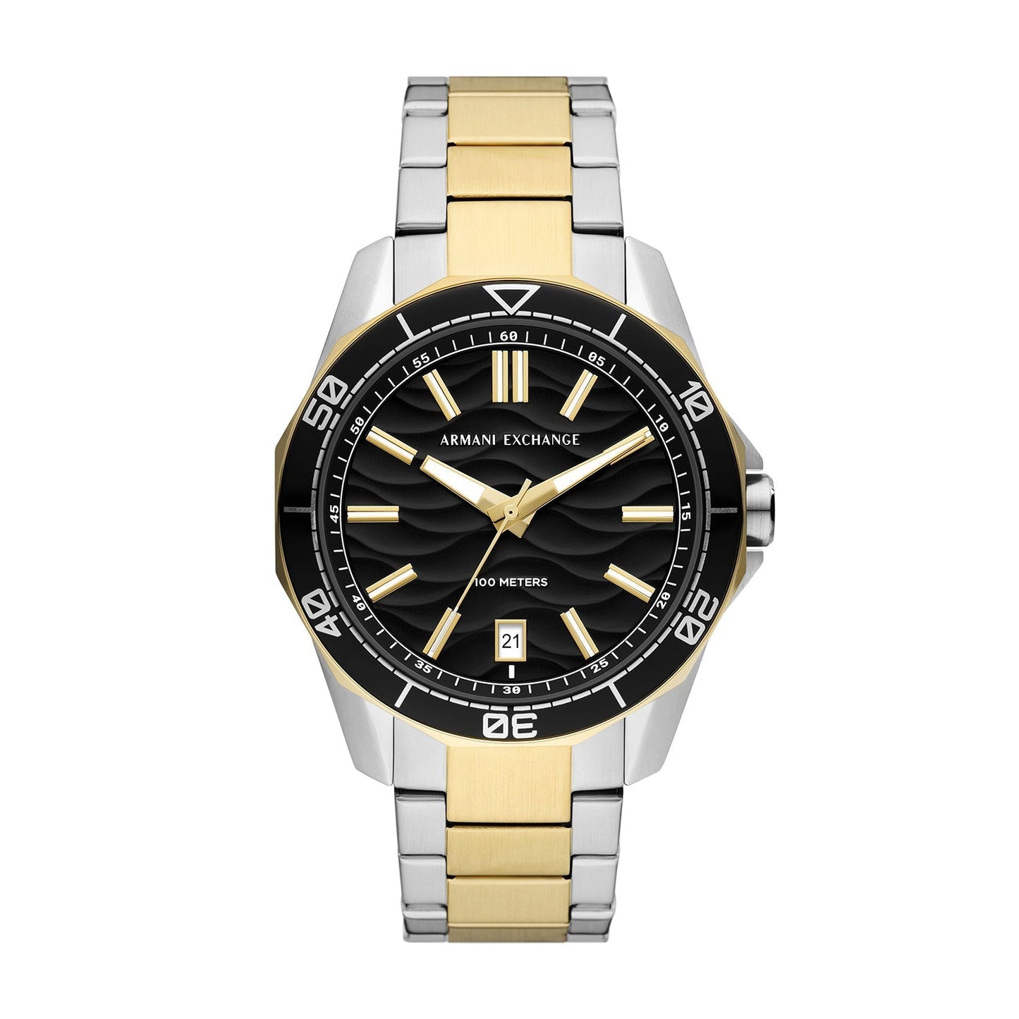 Armani Exchange Spencer Three-Hand Date Two-Tone Men's Watch - AX1956