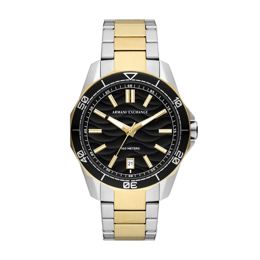 Armani Exchange Spencer Three-Hand Date Two-Tone Men's Watch - AX1956