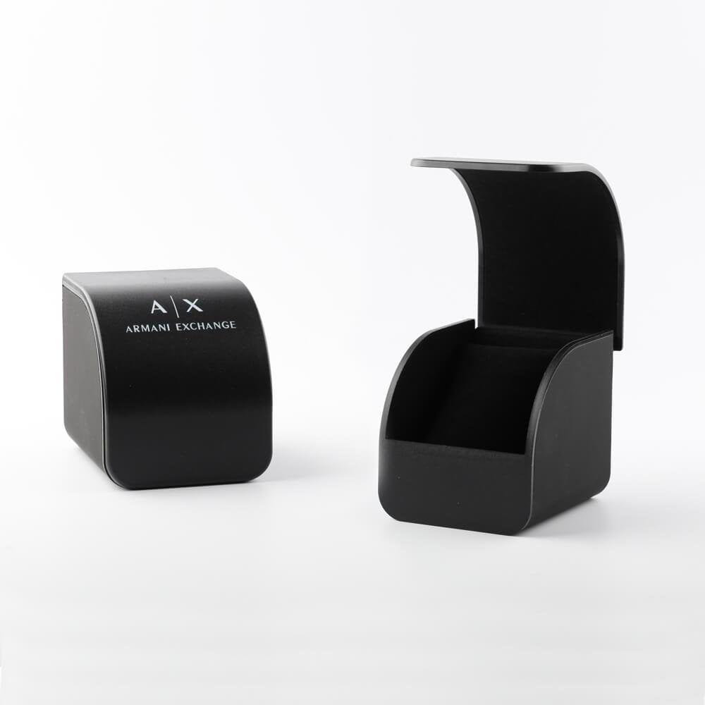 Armani Exchange AX2451 watch packaging with branded presentation box