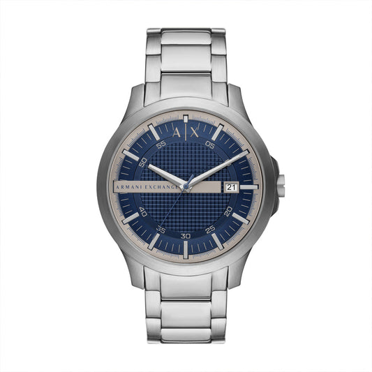Armani Exchange Classic Hampton Date Silver Watch - AX2451