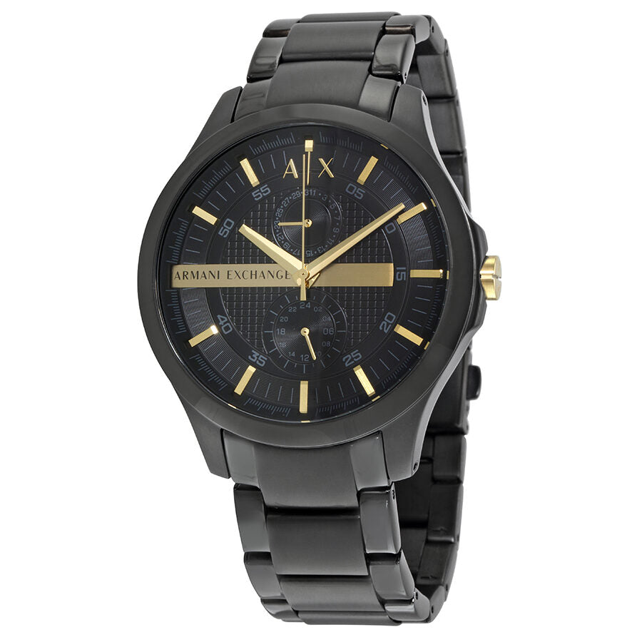Armani Exchange Black Dial Black PVD Men's Watch AX2121