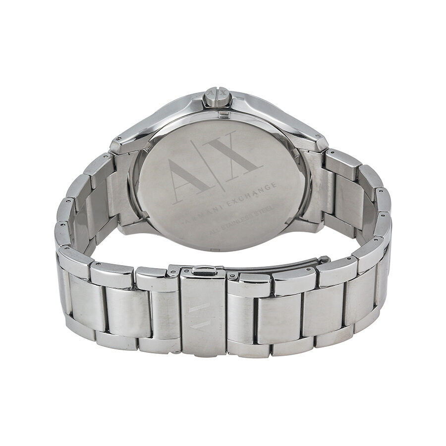 Armani Exchange Blue Textured Dial Stainless Steel Men's Watch AX2132