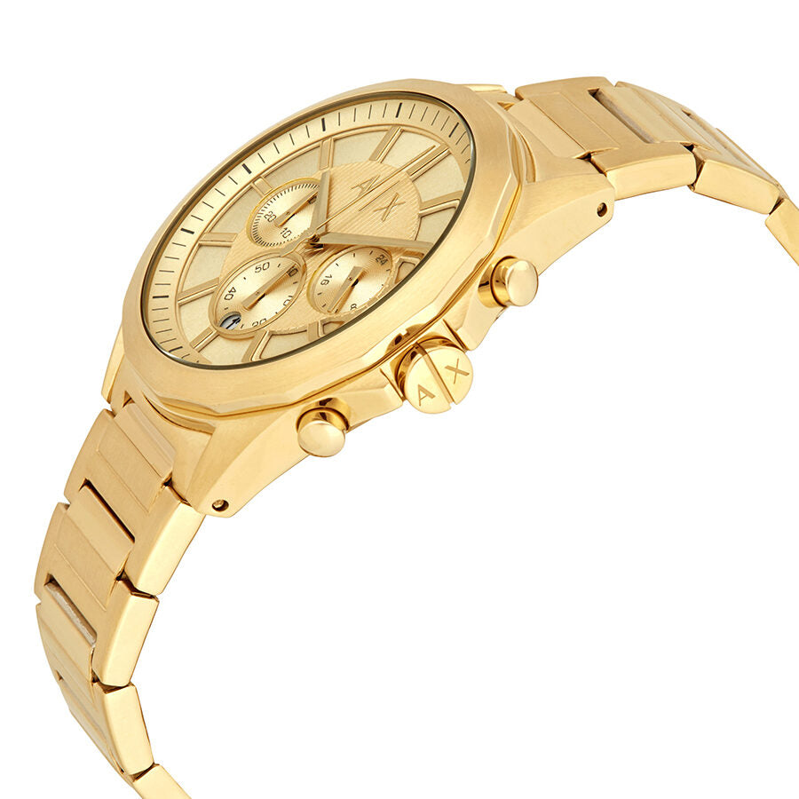Armani Exchange Chronograph Gold Dial Men's Watch AX2602