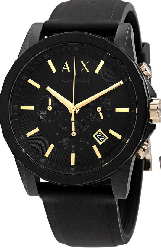 Armani Exchange Outer Banks Chronograph All Black Dial Watch - AX7105