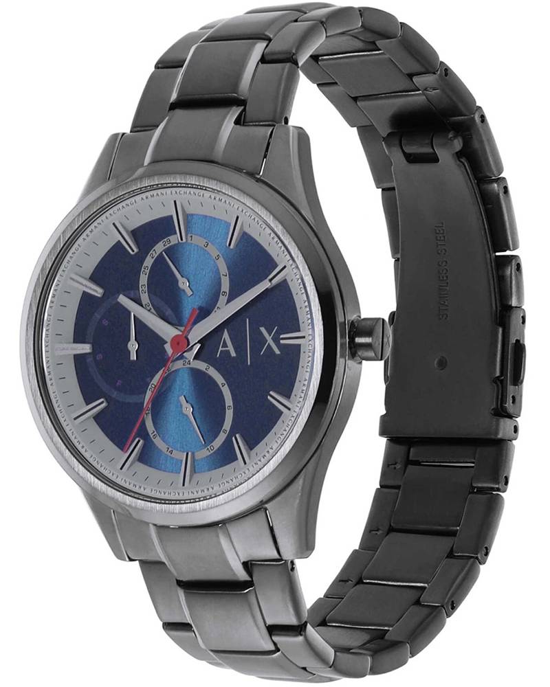 Armani Exchange Dante Multifunction Blue Dial Gunmetal Watch - AX1871
