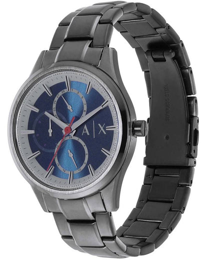 Armani Exchange Dante Multifunction Blue Dial Gunmetal Watch - AX1871