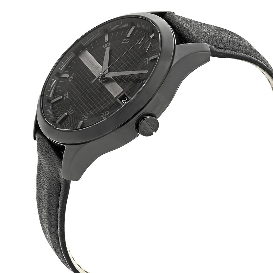 Armani Exchange Hampton All Black Date Watch - AX2400
