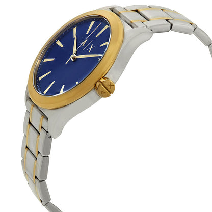 Armani Exchange Nico Blue Dial Two-Tone Watch - AX2332