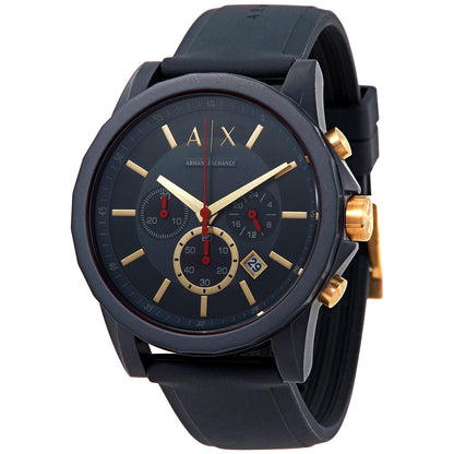 Armani Exchange Outerbanks Chronograph All Dark Blue Watch - AX1335
