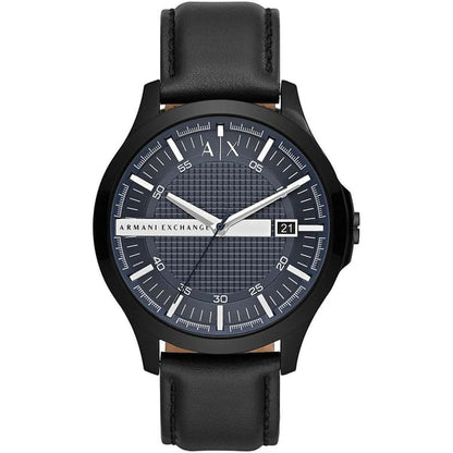 Armani Exchange Hampton All Black Blue Dial Watch - AX2411