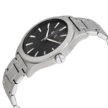 Armani Exchange Three-Hand Black Dial Silver Watch - AX2320