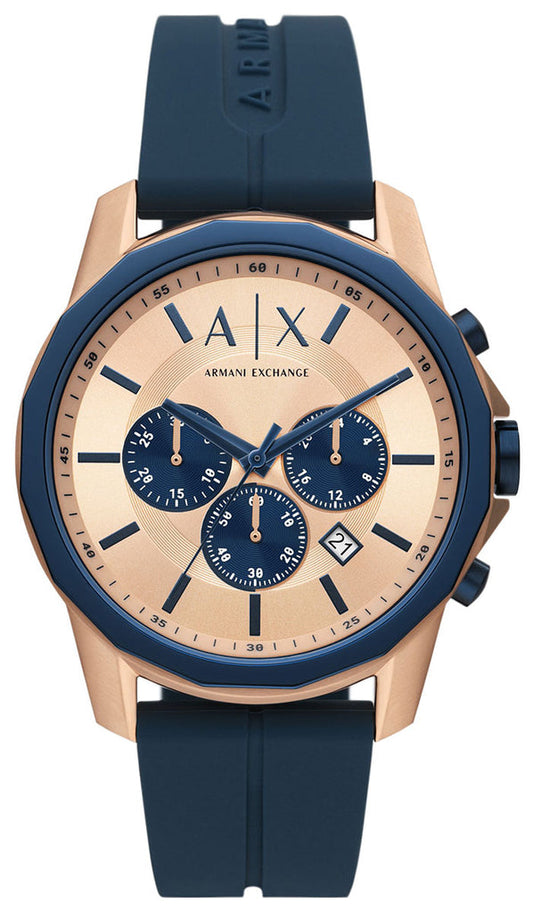 Armani Exchange Hampton Chronograph Silicone Men's Watch - AX1730