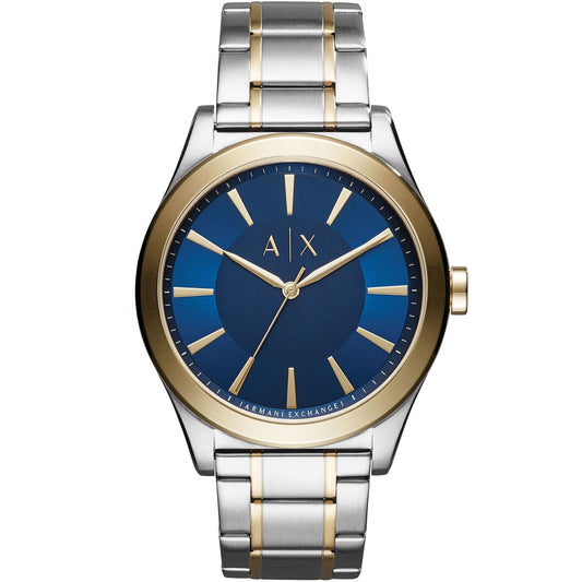 Armani Exchange Nico Blue Dial Two-Tone Watch - AX2332