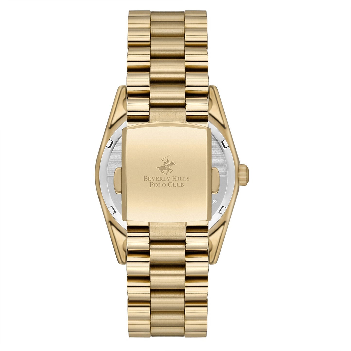 Beverly Hills Polo Club All Gold Mother Pearl Diamond Watch BP3172C.121