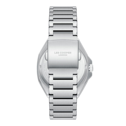 Lee Cooper Oswin Date Window Blue Dial Silver Watch - LC08271.390