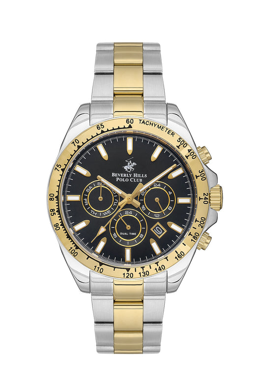 Beverly Hills Polo Club Tachymeter Two-Tone Multifunction Watch BP3127X.251