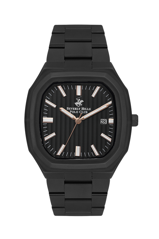 Beverly Hills Polo Club All Black Dial Date Watch – BP3547X.650