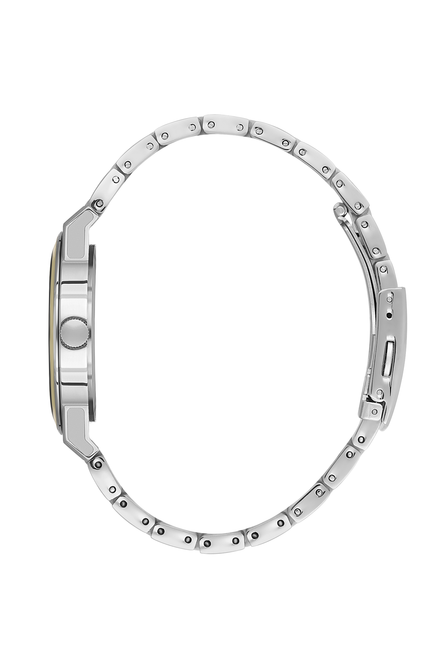 Side profile of BP3584X.110 stainless steel bracelet with link details